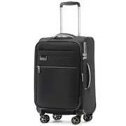 Tosca Vega 55 cm 4-Wheel Carry-on Spinner Suitcase - Black