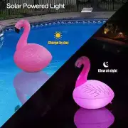 2 PACK Flamingo Floating Pool Lights Waterproof Inflatable Solar Pool Lights