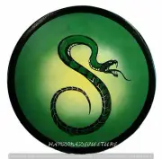 Viking Wooden Shield Snake Design Battle Ready Armor Round Shield