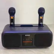 Karaoke Machine for Adult & Kids Portable Bluetooth Speaker with 2 Mic PA System