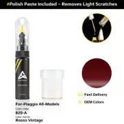Touch Up Paint For Piaggio All Models 820/A Rosso Vintage With Polish Paste