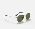 RAY BAN RB3548N 001 Gold Green Hexagonal Unisex Polarized Sunglasses 54mm-21-145