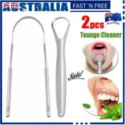 Stainless Steel Tongue Tounge Cleaner Scraper Dental Care Oral Hygiene Mouth KNJ