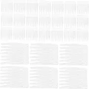 LALAFINA 100pcs Small Hair Side Combs 7 Teeth Side Comb Plastic French Teeth Hair Combs Bridal Wedding hair combs Decorative Hair Combs for Women Girls