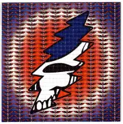 GratefuI Dead Skull Bolt Blotter Art Perforated Sheet Paper Psychedelic 7.5"