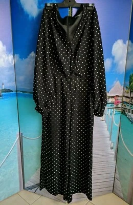 BNWT Portmans Size 10 Polka Dot Jumpsuit With Flared Pants