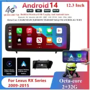 12.3'' For Android 14 Carplay Android Car Stereo Radio GPS For Lexus RX Series