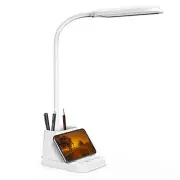 Desk Lamp, Gooseneck LED Desk Lamp for Kids - Desk Lights for Home White