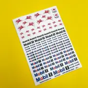 1/43 rd scale diecast 'Vintage Classic race' style CODE 3 stickers decals SET 5