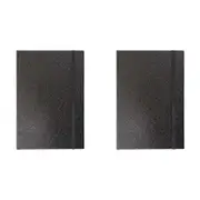 2x LVD 21cm Notebook A5 Journal Writing Paper Stationery 80 Pages Glitter Black