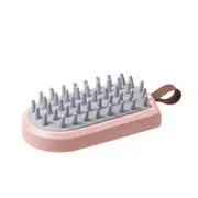 2pcs Creative Silicone Shampoo Massage Brush Portable Bathroom Massage Hair Scrubber Skin Brush Bathroom Products