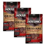 Jack Link's Original Beef Jerky Slow Cook Protein Snack Hardwood Smoked 3 x 310g