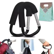 (Pack of 2) Extra Large Stroller Hooks, Mini-Factory Multi-Purpose Hanger Hooks