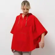 Jack Wolfskin Women's Atacama Poncho Jackets Fiery Red - Large
