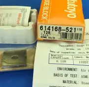 MITUTOYO 614168-521 Square Gage Block 0.128" ASME 00 w/Cert.Machinist