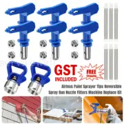 Airless Paint Sprayer Tips Reversible Spray Gun Nozzle Filters Machine Replace