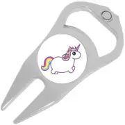 Chubby Unicorn Golf Ball Marker Divot Repair Tool Bottle Opener