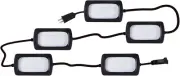 50FT Led Work Light 85W 8000LM Waterproof Construction String Lights Linkable Te