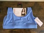 Joyspun Women's Size Small Scoop Bralette Blue Nwt Super Soft