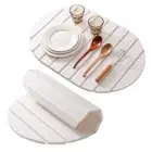 Foldable Drying Mats Absorbent Diatomaceous Earth Mats 2025 Crockery Mat