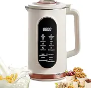 Nut Milk Maker, 1.5L Soy Milk Maker with 10-Leaf Blades, 12H Timer & Keep Warm, Stainless Steel Liner, Automatic Plant Milk Maker with Smart Display for Soybean Milk, Almond Milk, Vegan Milk