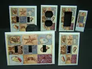 SEA SHELLS THINGS FOUND ON A BEACH IMAGE LIGHT SWITCH COVERS PLATE AND OUTLETS
