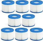 8 Pack Pool Filter Replacement Cartridge Type VI, Easy Set Up Swimming Pool Filter for Lay-Z-Spas, 58323e, 90352E, Coleman SaluSpa and Bestway Coleman Type VI