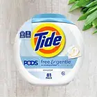Tide PODS Fre Gentle Laundry Detergent Soap,81 Count,Tide PODS Laundry Detergent