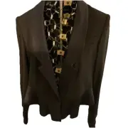 Etcetera Solid Black Sweetheart Insert Blazer Jacket Size 8. R8