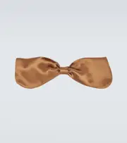[Valentino Garavani] Valentino Garavani Valentie silk bow tie One Size brown