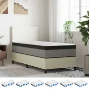 Pocket Spring Mattress Foam Cooling Mattress Washable Bedroom Medium Plus vidaXL