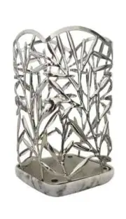 Bath & Body Works SILVER VINE LEAF Foaming Soap Holder Resin Base