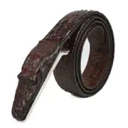 Crocodile Pattern Men Leather Belt Middle-aged Fashion Business Casual Waistb g