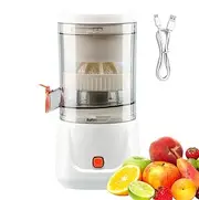 Fruit Press Juicer - Automatic Separation Juicer | Automatic Orange Lemon Fruit Squeezer, Portable Juicer with Brush for Vegetables and Fruits