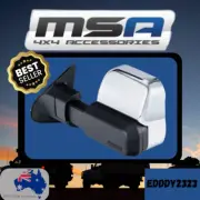 MSA 4X4 TOWING MIRRORS FOR NISSAN NAVARA NP300 (CHROME, ELECTRIC) 2015-NOV