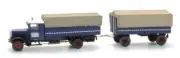 HO Artitec Hansa Lloyd Merkur Truck with Trailer 387.537