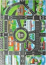 Road Map Play Mat for Toy - Car Play Mat, Car Play Mat | Foldable Kids Activity Mat, Large Play Rug for, Educational Road Play Mat, Non-Slip Play Mat, Interactive Learning Carpet