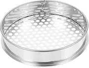 MERRYHAPY 1Pc Stainless Steel Soil Sifter with Round Durable Soil Screening Filter for Gardening Planting and Composting Essential Gardening Supplies