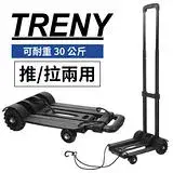 在飛比找遠傳friDay購物優惠-TRENY鐵製塑鋼行李車-4輪