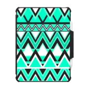 iPad Air 11-inch (M2/M3) Impact Folio Case Turquoise Tribal Pattern