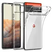 Google Pixel 6 (6.4”) Ultra Slim Premium Crystal Clear TPU Gel Back Case by MEZON – Shock Absorption, Wireless Charging Compatible (Pixel 6, Gel) – FREE EXPRESS