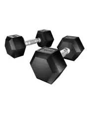 Everfit 2x10kg Dumbbells Set Black