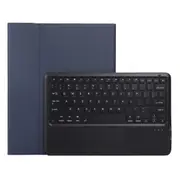 Detachable Bluetooth Keyboard Tablet Case For Ipad Pro 12.9 Ultra Thin With Touchpad Pen Slot & Holder Dark Blue Keyboards