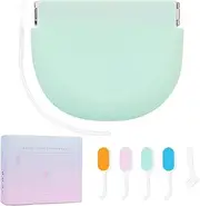 Ditind Silicone Retainer Case, 2 in 1 Aligner Remover Tool & Chewies, Portable Slim Night Guard Case with Lanyard, Orthodontic Mouth Guard Case Set for for Girl, Boy, Women, Men