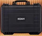 Koah Weatherproof Hard Case with Customizable Foam - Black (18 x 14 x 7 Inch)