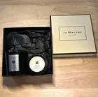 Jo Malone Myrrh & Tonka Candle and Peony & Blush Suede Body Cream Set
