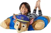 Pillow Pets Jumboz Pillow for Paw Patrol, Chase, 30" Jumbo Folding Plush Pillow