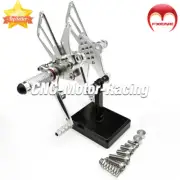 Silver CNC Rearset Footrest Footpegs Foot Pegs Set For Benelli BJ302 TNT302R