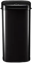 Maxkon 68L Infrared Motion Sensor Rubbish Bin Stainless Steel Smart Kitchen Garbage Slim Trash Can for Office Home Black