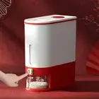 Rice Dispenser Rice Bucket Pantry Organization Rice Storage Bin for Soybean